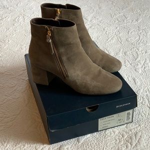 Cole Haan suede boots. Morel color. Size 10